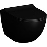 Безободковый подвесной унитаз VitrA Sento, цвет Матовый черный (НУЖНА КРЫШКА 120-483-009) 7748B083-0101
