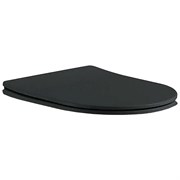 Крышка-сиденье черное матовое для ЕВРОПА/ ВЕГАAQ1901/ AQ1902/ AQ1905/ AQ1906 AQ0105-MB