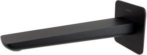 ВЕГА излив для ванны 190 мм, матовый черный AQ1041MB