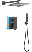 ЛИРА Set 3 в 1 душевой комплект, матовый черный AQ1472MB