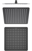 квадратный верхний душ 300*300*2 мм, матовый черный AQ2074MB