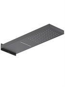 настенный верхний душ 2 jet 550*170*30 мм, матовый черный AQ2085MB