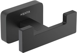 ЛИБРА крючок двойной, матовый черный AQ4302MB
