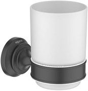 КЛАССИК стакан с держателем, матовый черный AQ4504MB