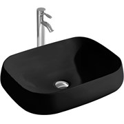 раковина 560*420*140 для установки на столешницу, матовый черный AQ5526-MB