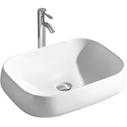 раковина 560*420*140 для установки на столешницу, матовый белый AQ5526-MW
