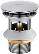 сливной набор для раковины Push-open с переливом, крышка круглая AQ6002CR