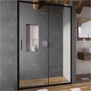 BLSDP2-110 черный+Transparent, дверь душевая X0PMD0300Z1