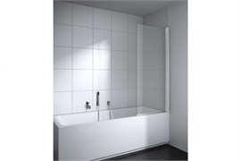 CADA XS CK DFR 09014 VPK Шторка на ванну (маятниковая створка), крепление справа, H=1400, L=880-905, стекло прозр. ESG Clean CKDFR09014VPK