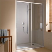 CADA XS CK G2L 11020 VPK 2-створ. раздвижная дверь 1070-1110/2000 с фикс.панелью слева, стекло прозр. ESG Clean CKG2L11020VPK