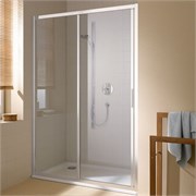 CADA XS CK G2L 12020 VPK 2-створ. раздвижная дверь 1170-1210/2000 с фикс.панелью слева, стекло прозр. ESG Clean CKG2L12020VPK