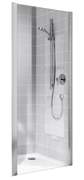 CADA XS CK TWD 02520 VPK Боковая стенка для комбинации с дверью 220-270/2000, профиль серебро/глянец + стекло прозрачное ESG с покрытием CADAClean CKTWD02520VPK