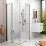 CRV2-120 дверь CHROME для комбинации с дверью или стенкой белый+транспарент 1QVG0100Z1
