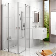 CRV2-90 дверь CHROME для комбинации с дверью или стенкой блестящий+стекло Transparent 1QV70C00Z1