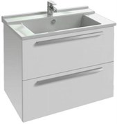 Мебель Struktura 77 см для раковины 80 см, Ш77*Г47*В56 см, 2 выдвижных ящика с механизмом, белый блестящий EB1277-N18