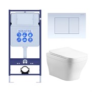Set AQUATEK АМАДЕО cm (рама AQUATEK Standard INS-0000012 с звукоиз.прокладкой+крепеж KKI-0000002+кнопкаKDI-0000009+унитаз АМАДЕО AQ1180-00 с крышкой SET AQUATEK АМАДЕО cm-009 4в1