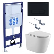 (рама AQUATEK Standard INS-0000012 с клавишей KDI-0000017 и крепежом KKI-0000002+унитаз ВЕГА AQ1904-00 с тонким сиденьем sc SET AQUATEK ВЕГА cmp-017