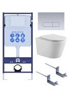 (рама AQUATEK Standard INS-0000012 с клавишей KDI-0000014 и крепежом KKI-0000002+унитаз ВЕГА AQ1905-00 с тонким сиденьем sc SET AQUATEK ВЕГА-1905-014