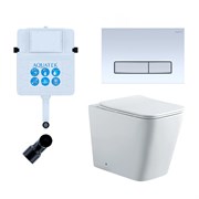 SET BW AQUATEK ЛИБРА N (смывной бачок AQUATEK INS-0000019+кнопка KDI-0000030+унитаз ЛИБРА New AQ1908N-00 с тонким сиденьем soft-close) SET BW AQUATEK ЛИБРА N-030 3в1