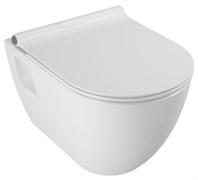 Smart унитаз подвесной, безободковый, с тонким сиденьем с микролифтом, Serel SM46SL
