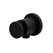 Настенный отвод для душа с держателем 706.20 черный X07P572