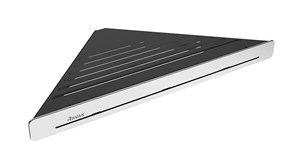 Полка SLIM C угловая черный/хром X07P576
