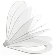 Сиденье для унитаза UNI Chrome Sim белое (на замену артикула X01518) X01550