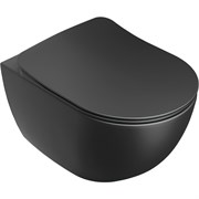 Унитаз подвесной Uni Chrome RimOFF (безободковый) ЧЕРНЫЙ X01794