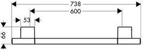 AX Uno 2 полотенцедержатель 41560000
