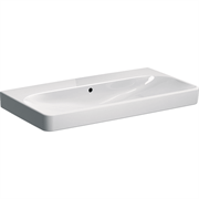 Smyle Square Раковина B=90см, T=48см, без отверстия под смеситель, Перелив=На виду, Белый 500.250.01.1
