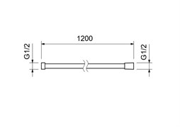 шланг для душа 120 см нержавейка, шлиф. золото AQ2103BG