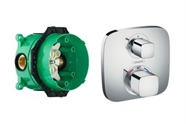 Set HG Ecostat E термостатический смеситель для душа (15707000+01800180) 15707000S