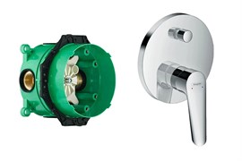 Set HG Logis E смеситель для ванны (71404000+01800180) 71404000S