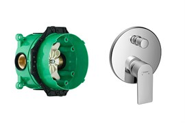 Set HG Rebris E смеситель для ванны (72468000+01800180) 72468000S