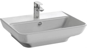 Раковина 60x48 с отв.для смесителя,сл.пер.,белый EGD112-00