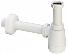 Сифон для биде (пластик), для смесителя с донным клапаном, 1 1/4 x 32, белый 120337