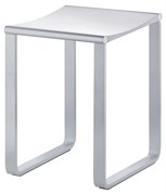 PLAN Табурет, подходит также для душевой зоны, нагрузка: 100 kg, хром/белый (RAL 9010) 14982010051