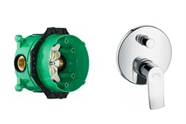 Set HG Metris смеситель для ванны (31493000+01800180) 31493000S