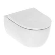 (замена 500.784.01.1) iCon Комплект из подвесного безободкового унитаза Rimfree c тонким сиденьем и быстросъемной крышкой с микролифтом 501.664.00.1