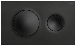 Prevista Панель смыва для унитазов Visign for Style 20, пластик, матовый черный, модель 8610.1 796389