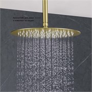 круглый верхний душ 300*2 мм, шлиф. золото AQ2075BG