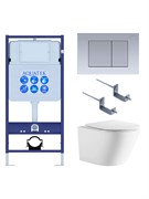 (рама AQUATEK Standard INS-0000012+кркпеж KKI-0000002+клавиша KDI-0000011+унитаз ЛИБЕРТИ AQ1999T-00 с тонким сиденьем sc) SET AQUATEK ЛИБЕРТИ-011 4в1