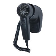 Фен HOTELline настенный чёрный 1200 W, 02055.N, шт 02055.N