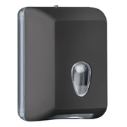 Диспенсер для листовой туалетной бумаги из ABS  пластика, Black 215*160*125, шт 04030.N