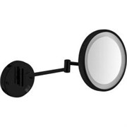 Зеркало с регулировкой и led-подсветкой, увеличение х3, ?160 мм VANITY 08006.N черное 08006.N