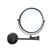 Зеркало для ванной Reflex с увеличением Х3, ? 200 мм, латунь,  08009.2.N черное 08009.2.N