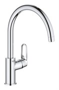 BauFlow Смеситель для кухни, высокий излив, хром (замена 31538000) 31538001