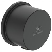 IDEALRAIN Подключение для душевой лейки 1/2", матовый черный BC808XG