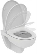Безободковый подвесной унитаз, технология RimLS+, глубокий смыв. Сидение и крышка T467501 или T467601 заказывается дополнительно. Без крепежа. T471601