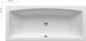Ванна FORMY 02 180x80 белая C891000000